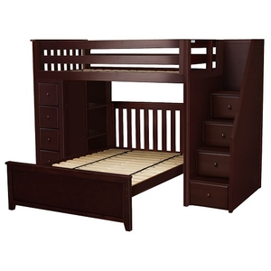 Item # JLB009 - ADDITIONAL INFORMATION<BR>
Weight: 415.5 lbs<BR>
Dimensions: L 99 W 45.75 H 68.25 <BR>
Finish: Espresso<BR>
Bed Size: Twin / Full<BR>